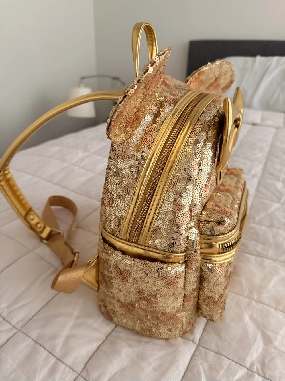 Loungefly shimmering gold